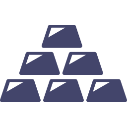 金塊のアイコン素材